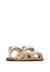 Sandales en cuir nindy Blanc crème+Cognac- 2 - vertbaudet enfant 