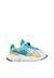 Sneakers en simili cuir et tissu technique yamano 3 junior. Blanc-beige-+Marron-jaune 1 - vertbaudet enfant 