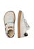 Sneakers en cuir et tissu kevis 2 vl. Blanc-noir-+Céleste-+Fuchsia-+Gris tourterelle-+Vert menthe- 4 - vertbaudet enfant 
