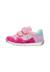Sneakers en cuir et tissu sammy 3 vl. Beige-vert+Bleu foncé-orange+Céleste-jaune+Fuchsia-vert+Gris-bleu+Rose-fuchsia+Rose-jaune+Rouge-vert+Sage-rose 28 - vertbaudet enfant 