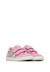 Sneakers en cuir et tissu Kevis 2 vl. Blanc-rose- 2 - vertbaudet enfant 