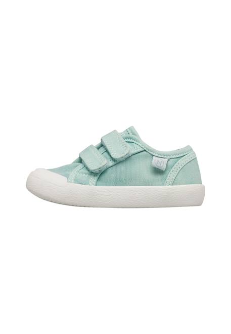 Baskets en tissu avec fermeture scratch summer vl. Beige-vert militaire-+Jaune-+Lilas-+Marine-+Sage-+Vert-+Vert clair 23 - vertbaudet enfant 