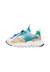 Sneakers en simili cuir et tissu technique yamano 3 junior. Blanc-beige-+Marron-jaune 3 - vertbaudet enfant 