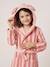 Peignoir enfant rayé lapin personnalisable, avec coton recyclé rayé rose 1 - vertbaudet enfant 