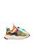 Sneakers en simili cuir et tissu technique yamano 3 junior. Marron-jaune 1 - vertbaudet enfant 