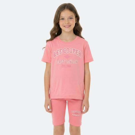 Fille-Ensemble fille t-shirt manches courtes et bermuda