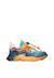 Sneakers en simili cuir et tissu technique yamano 3 junior. Marine-orange 1 - vertbaudet enfant 