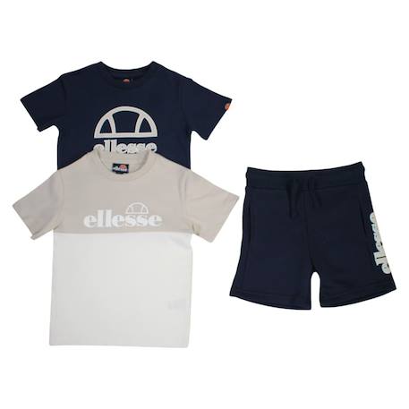 Pack 2 t-shirts et 1 short garçon à imprimé Blanc 2 - vertbaudet enfant 