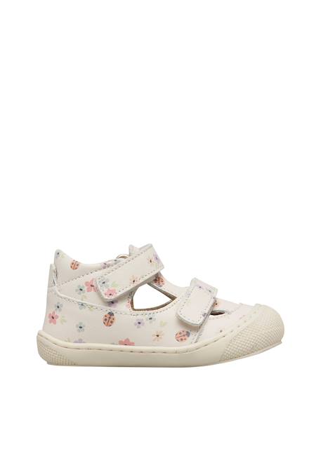 Sandales semi puffy Blanc crème-+Lilas- 1 - vertbaudet enfant 