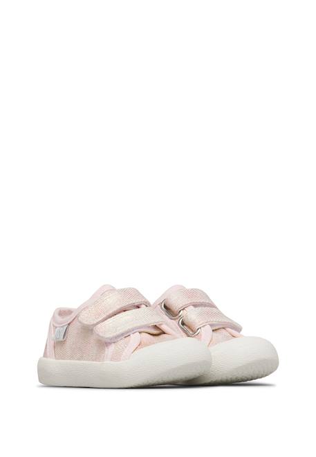 Baskets en tissu avec fermeture scratch summer vl. Rose- 2 - vertbaudet enfant 