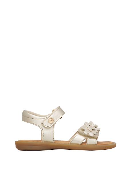 Sandales en cuir nindy Platine- 1 - vertbaudet enfant 