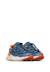 Baskets en similicuir et tissu en mesh raikiri junior. Bleu ciel-orange- 2 - vertbaudet enfant 