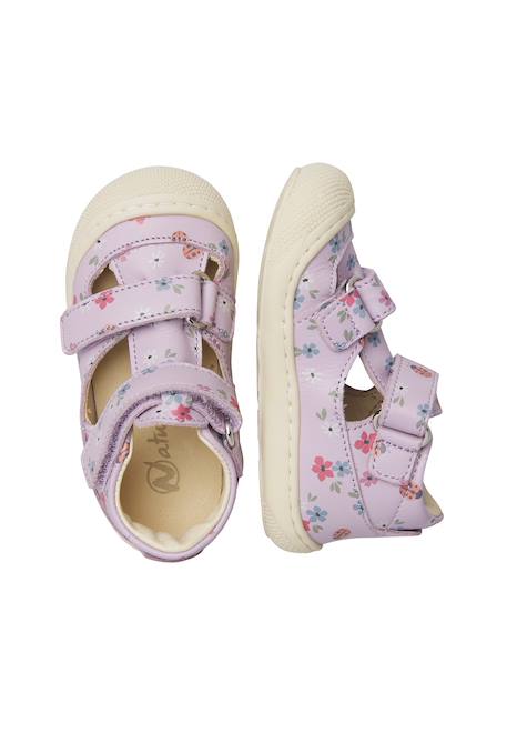 Sandales semi puffy Blanc crème-+Lilas- 9 - vertbaudet enfant 