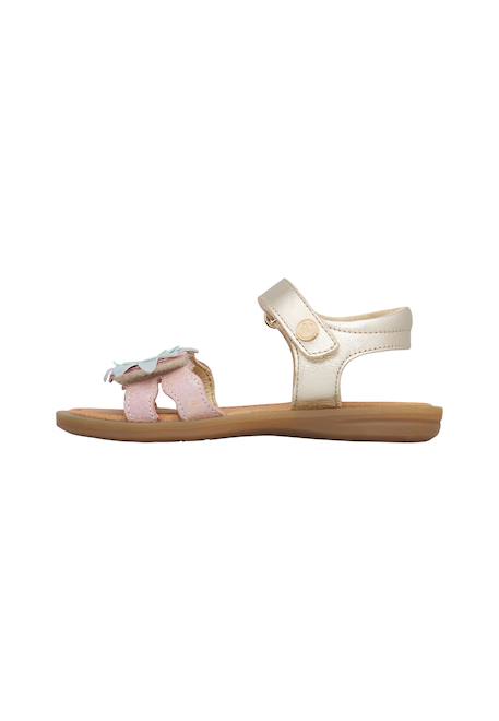 Sandales en cuir alya Platine-rose 3 - vertbaudet enfant 