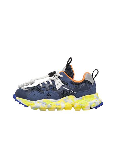 Sneakers en simili cuir et tissu technique yamano 3 junior. Marine- 3 - vertbaudet enfant 