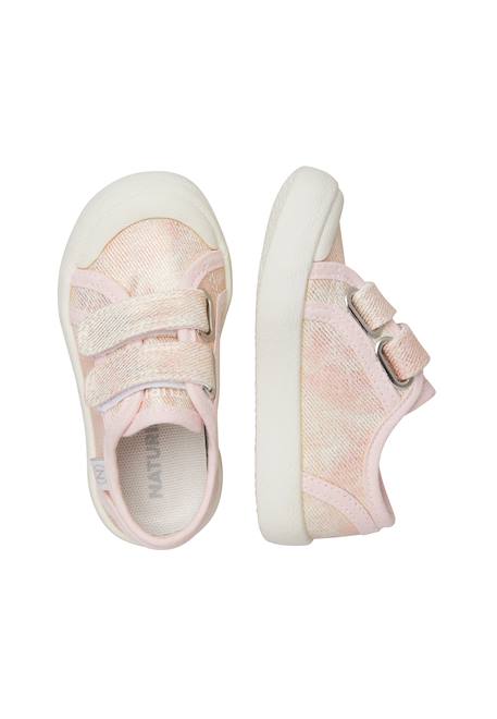 Baskets en tissu avec fermeture scratch summer vl. Rose- 4 - vertbaudet enfant 