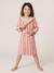 Peignoir enfant rayé lapin personnalisable, avec coton recyclé rayé rose 5 - vertbaudet enfant 