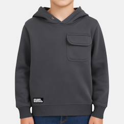 -Sweat à capuche garçon imprimé