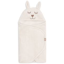 Linge de maison et décoration-Linge de lit bébé-Couverture nomade bunny nougat (100 x 105 cm)