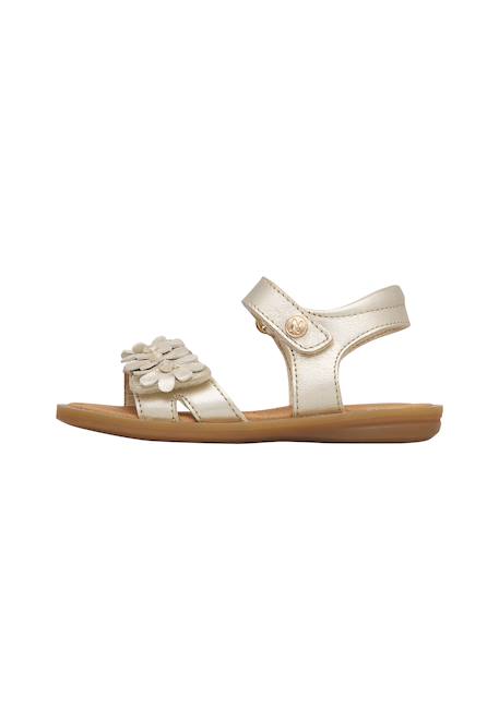 Sandales en cuir nindy Platine- 3 - vertbaudet enfant 