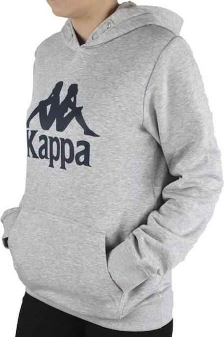 Sweat à capuche motif/style logo taino Bleu marine+Gris+Noir 6 - vertbaudet enfant 