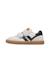 Sneakers en cuir et tissu kevis 2 vl. Blanc-noir-+Céleste-+Fuchsia- 3 - vertbaudet enfant 