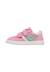 Sneakers en cuir et tissu Kevis 2 vl. Blanc-rose- 3 - vertbaudet enfant 