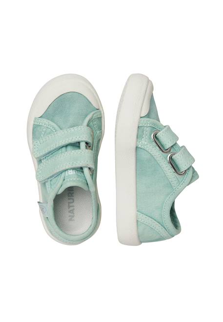 Baskets en tissu avec fermeture scratch summer vl. Beige-vert militaire-+Jaune-+Lilas-+Marine-+Sage-+Vert-+Vert clair 24 - vertbaudet enfant 