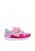 Sneakers en cuir et tissu sammy 3 vl. Beige-vert+Bleu foncé-orange+Céleste-jaune+Fuchsia-vert+Gris-bleu+Rose-fuchsia+Rose-jaune+Rouge-vert+Sage-rose 26 - vertbaudet enfant 