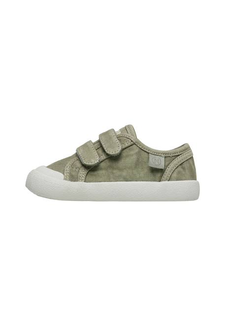 Baskets en tissu avec fermeture scratch summer vl. Beige-vert militaire-+Jaune-+Lilas-+Marine-+Sage-+Vert-+Vert clair 33 - vertbaudet enfant 