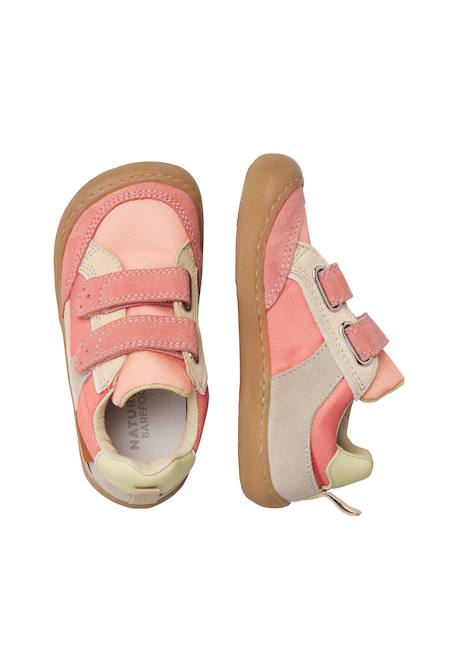 Chaussures en daim et tissu barefoot kesy vl. Bleu-jaune-+Gris-bleu-+Rose-beige- 14 - vertbaudet enfant 