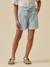 Short  en gaze de coton - collection junior Bleu pastel+Marine+Nude 1 - vertbaudet enfant 