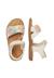 Sandales en cuir nindy Blanc crème+Cognac- 4 - vertbaudet enfant 