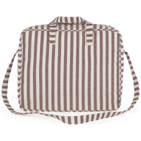 Valise de maternité en coton imperméable avec bandoulière ajustable Mauve 2 - vertbaudet enfant 