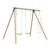 Portique 2 balançoires balandier bois h224cm Marron - bleu - vert 2 - vertbaudet enfant 