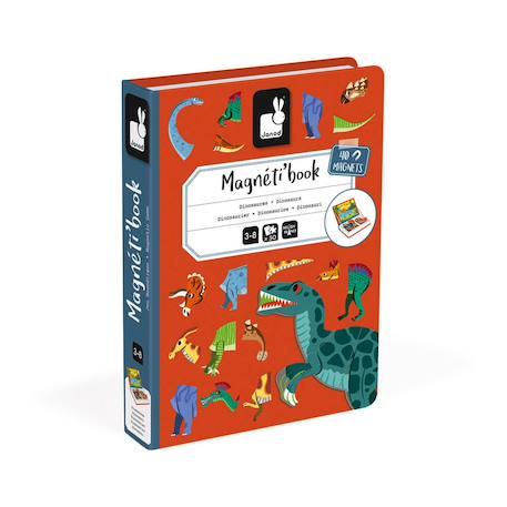 Magneti'book dinosaures, 40 magnets Orange / gris 2 - vertbaudet enfant 