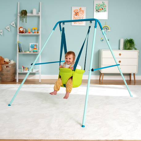 Portique fauteuil bébé pliant  métal h129cm Bleu - vert 3 - vertbaudet enfant 