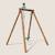 Portique simple une place en bois rond hanna Marron 2 - vertbaudet enfant 