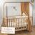 Ciel de lit cabane en gaze de coton solo 330 cm Beige+Blanc+Bleu+Camel+Écru+Gris+Imprimé coeurs+Marron+Pêche+Rose+Terracotta+Vert de gris 14 - vertbaudet enfant 