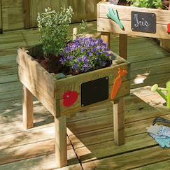 Jouet-Carré potager bois 26l enfant marguerite