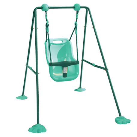 Balançoire bébé en métal 1 agrès Marron 3 - vertbaudet enfant 