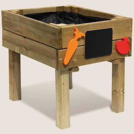 Carré potager bois 26l enfant marguerite Marron 3 - vertbaudet enfant 