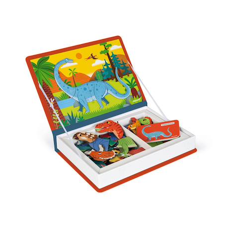Magneti'book dinosaures, 40 magnets Orange / gris 3 - vertbaudet enfant 