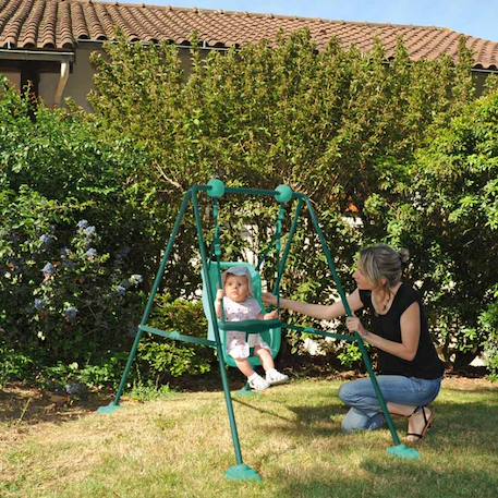Balançoire bébé en métal 1 agrès Marron 2 - vertbaudet enfant 