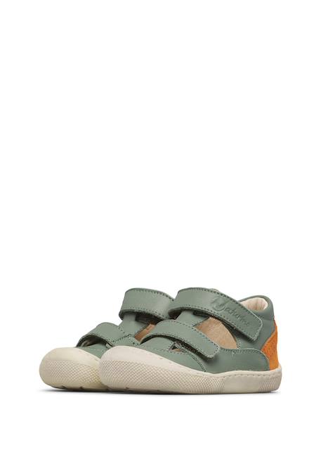 Sandales en cuir et en daim barefoot irtys Céleste-+Rose clair-+Sable-+Sage 20 - vertbaudet enfant 