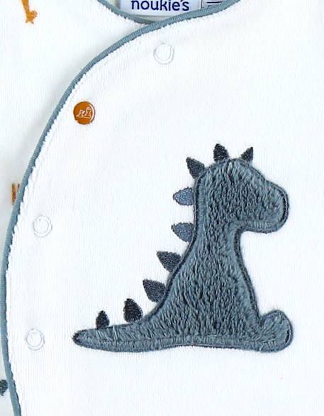 Pyjama dinosaure en velours Blanc 5 - vertbaudet enfant 