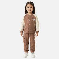 Ensemble survêtement fille avec une veste manches longues et un jogging  - vertbaudet enfant