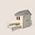 Cabane en bois enfant cuisine et table blanche Marron 2 - vertbaudet enfant 