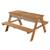 Table sable et eau en bois massif – pique-nique pour 4 enfants Bois naturel+Teck 8 - vertbaudet enfant 