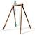 Portique simple une place en bois rond hanna Marron 4 - vertbaudet enfant 